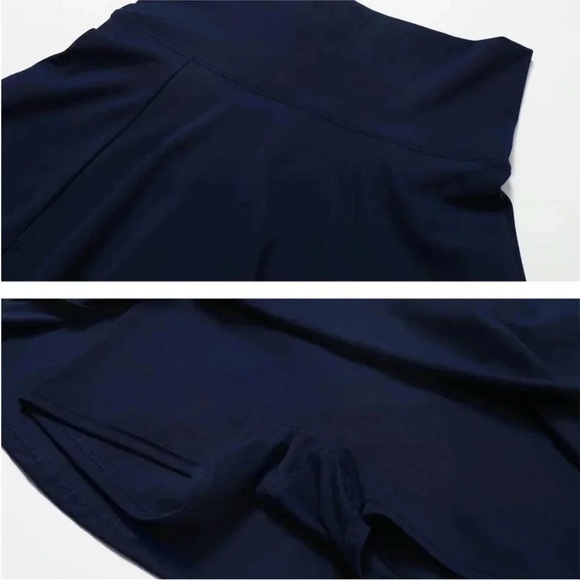 Cider NWT Stylish Navy Blue Mini Skirt Skort - Picture 6 of 6